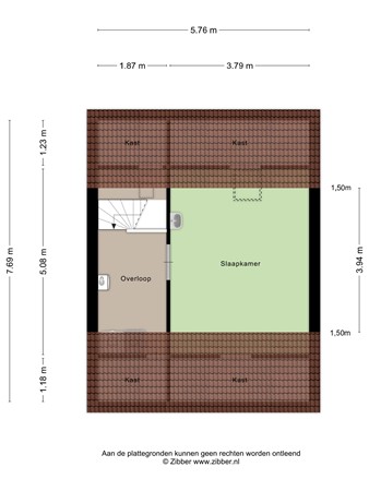 Floorplan - De Pellenwever 42, 5283 XM Boxtel